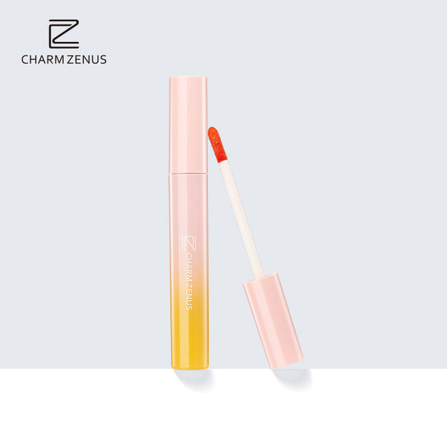 Brand CHARM ZENUS Makeup Lip Gloss For Girls Waterproof Liquid Lipstick Long Lasting Women Makeup