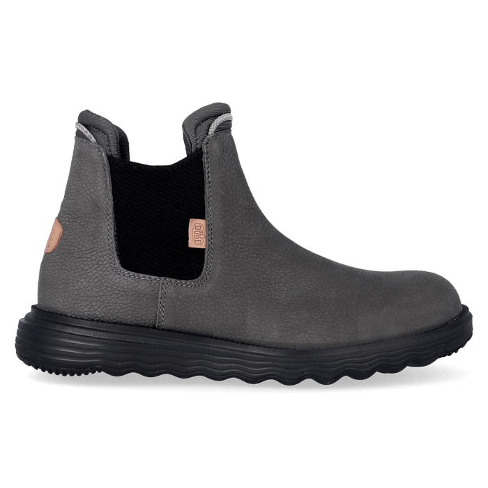 Branson Craft Leather Heren Boots Grey