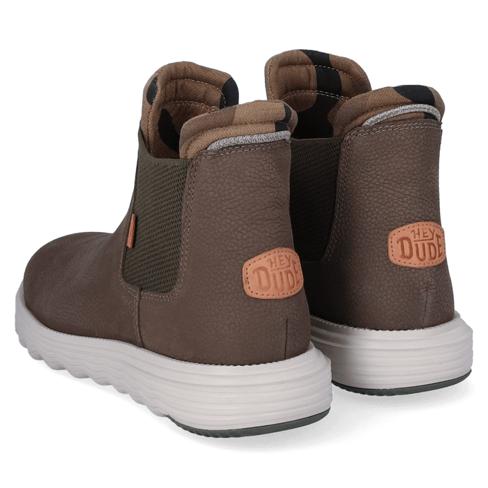 Branson Craft Leather Heren Boots Olive