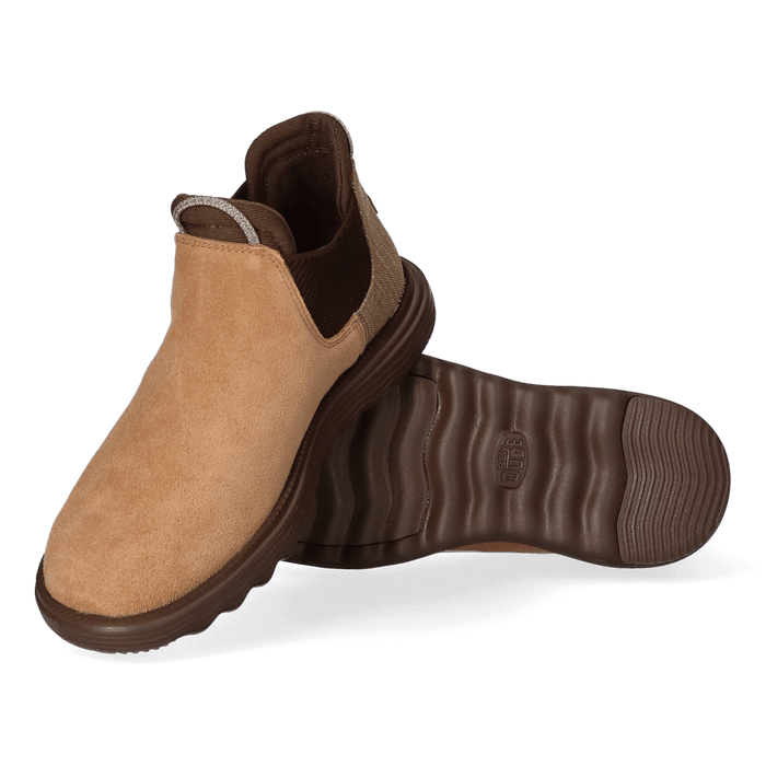 Branson Suede Dames Boots Cognac