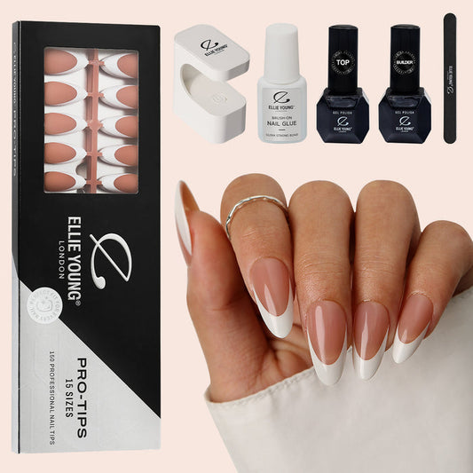 Brown Base French Tip | Medium Almond | ProTips