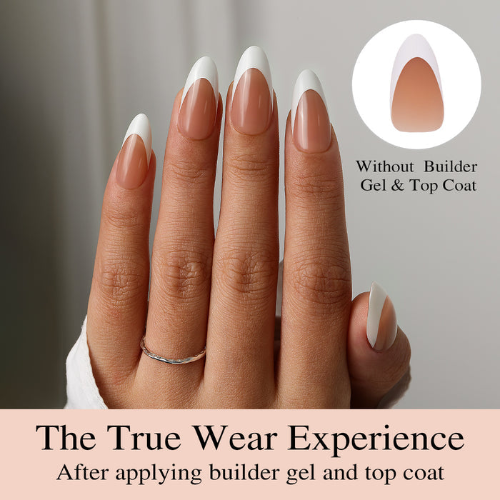 Brown Base French Tip | Medium Almond | ProTips