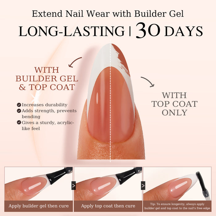 Brown Base French Tip| Medium Coffin | ProTips