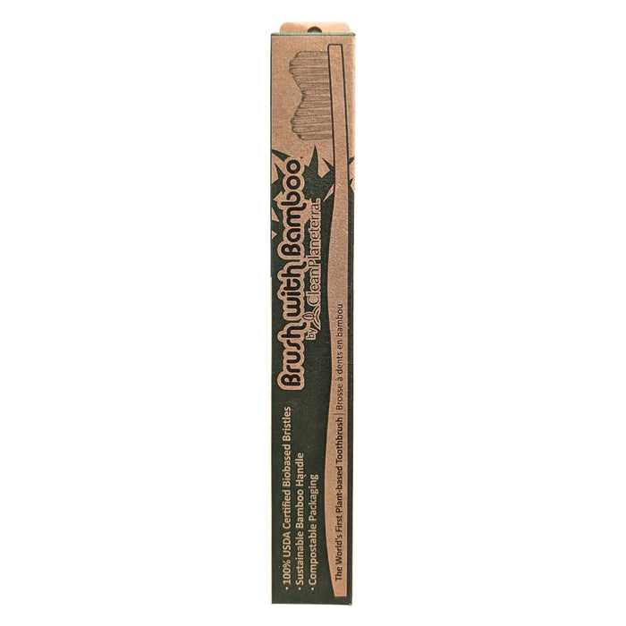 Box of Brush With Bamboo Adult Toothbrush 1 Brush