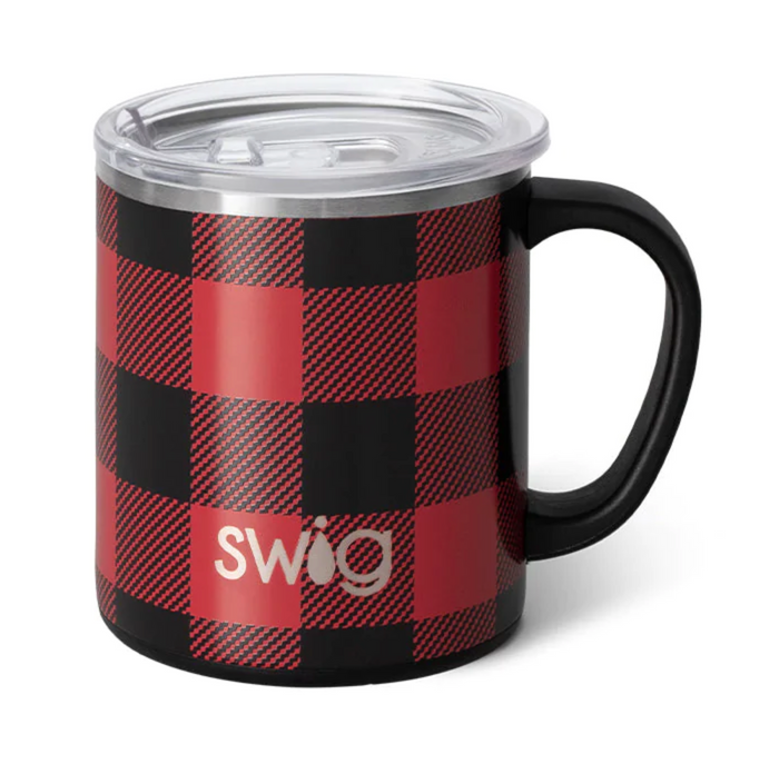 Buffalo Plaid Camper mug 12oz.