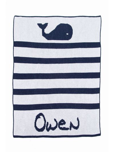 Stroller (22 x 30) / Whales & Stripes