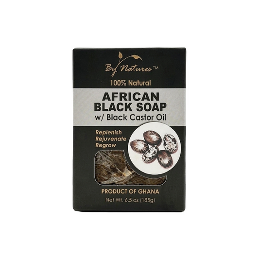 By Natures African Black Soap [Black Castor Oil] 6oz