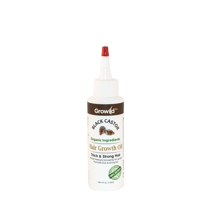 BY NATURES black castor hair growth oil white squeeze bottle with pointed applicator for scalp treatment