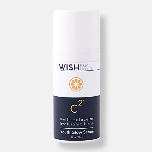 Expertly formulated with multi molecular weights of hyaluronic acid spheres, infused with a triple blend of bio available Vitamin C coupled with Vitamin E and&nbsp;Acetyl Heptapeptide-9.&nbsp;

Youth Glow&nbsp;provides the ultimate combination of actives with multiple modes of action for superior moisturizing and environmental protection: both immediate and long-term. With continuous usage,&nbsp;Youth Glow &nbsp;stimulates both collagen and hyaluronic acid for deeper hydration and younger-lookin