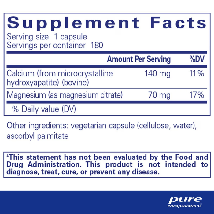 Calcium (MCHA) by Pure Encapsulations