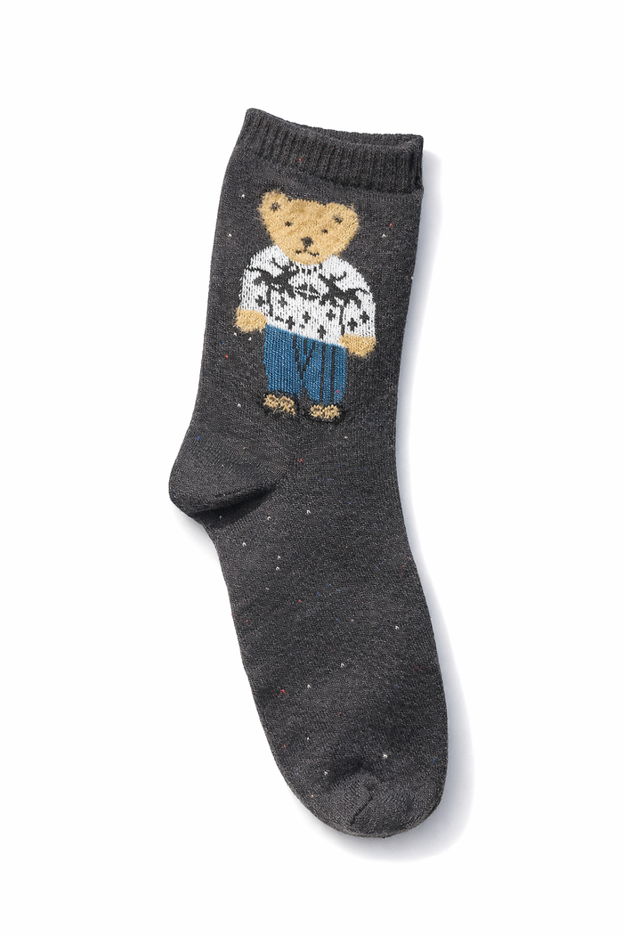 Calzini Teddy Heart <3 Dark Gray