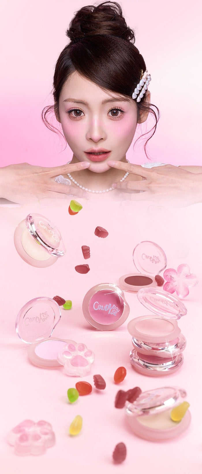 CANDY MUSE Long-wear Skin Fit Moist Blusher Cream T5808