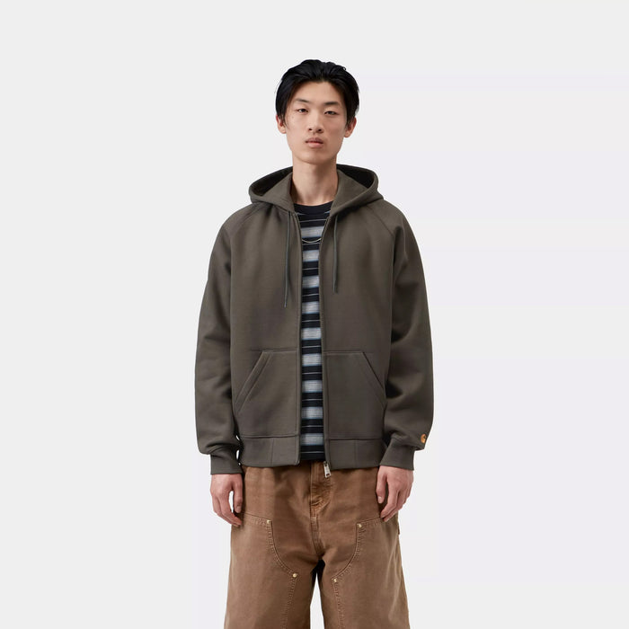 Carhartt WIP HOODED CHASE JACKET, Shungite/Gold