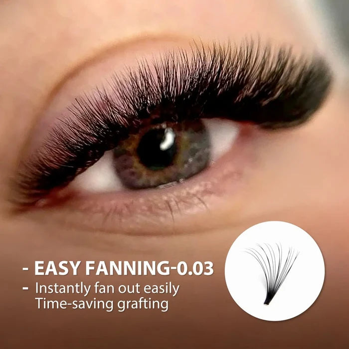 Cashmere Easy Fanning Lash Extensions 0.03mm| Swaniya Lashes