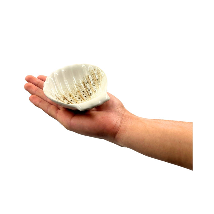 Ceramic Clam Trinket Dish – Assorted