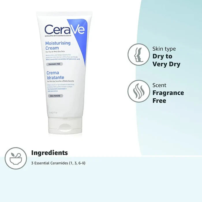 CeraVe Moisturising Cream For Dry To Very Dry Skin 177ml