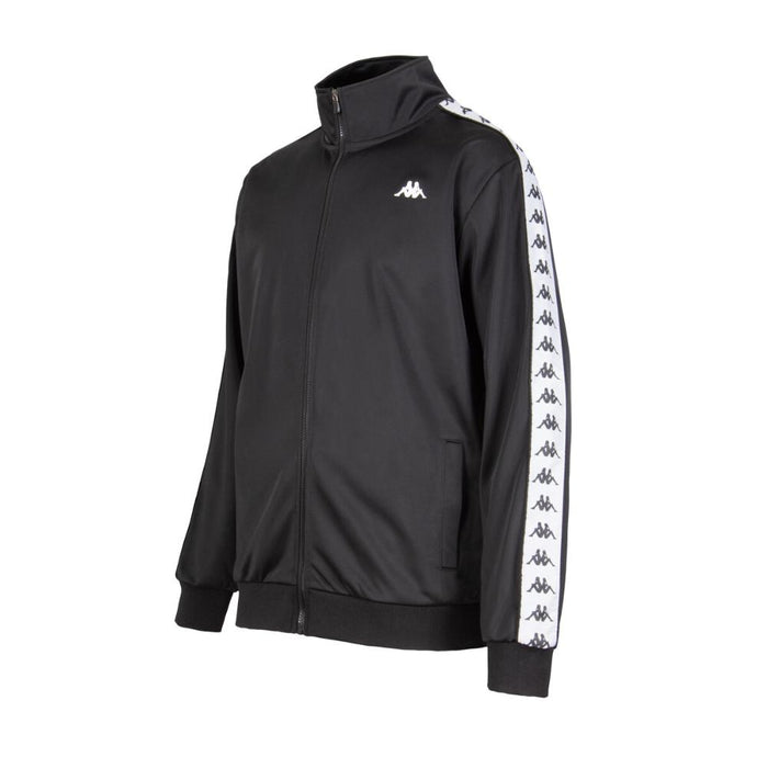 Chaqueta Full Zipper Men Black White Black