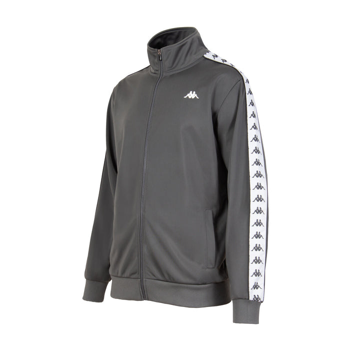 Chaqueta Full Zipper Men Gray White