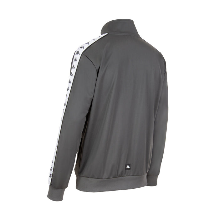 Chaqueta Full Zipper Men Gray White