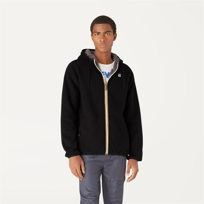 Chaqueta Jacques Polar Reversible Black Grey Smoke