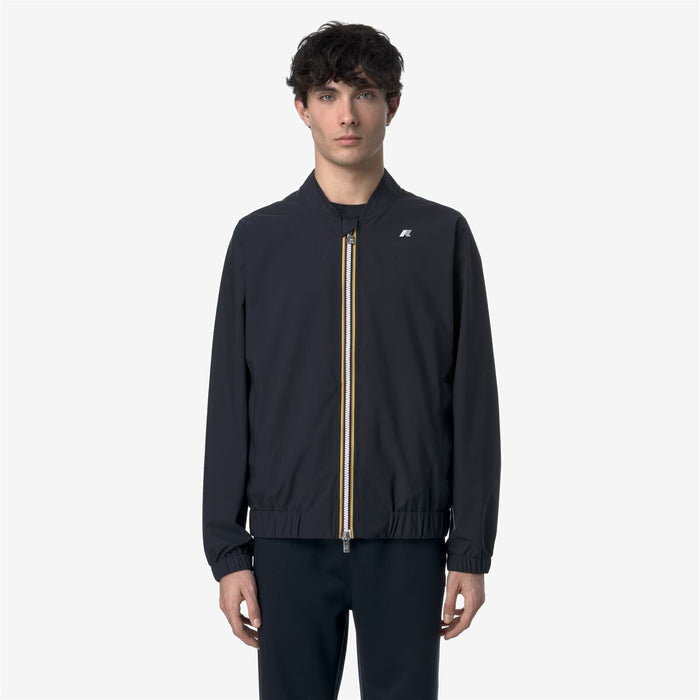 Chaqueta Men Impermeable Aurene Stretch Dot Blue Depth
