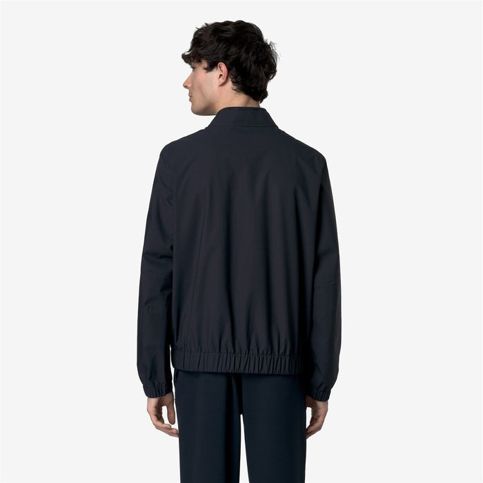 Chaqueta Men Impermeable Aurene Stretch Dot Blue Depth