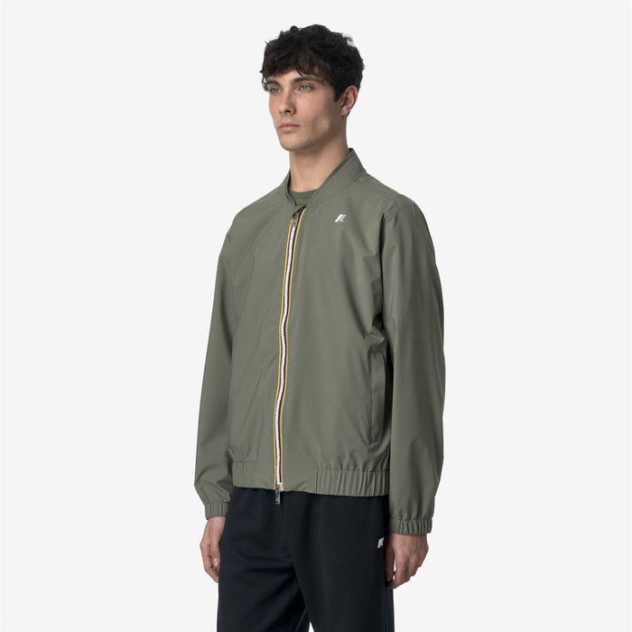 Chaqueta Men Impermeable Aurene Stretch Dot Green