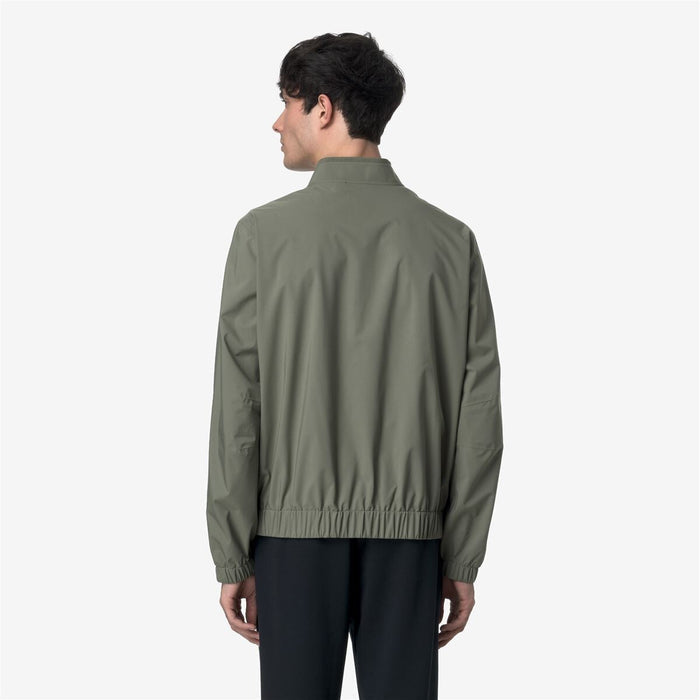 Chaqueta Men Impermeable Aurene Stretch Dot Green