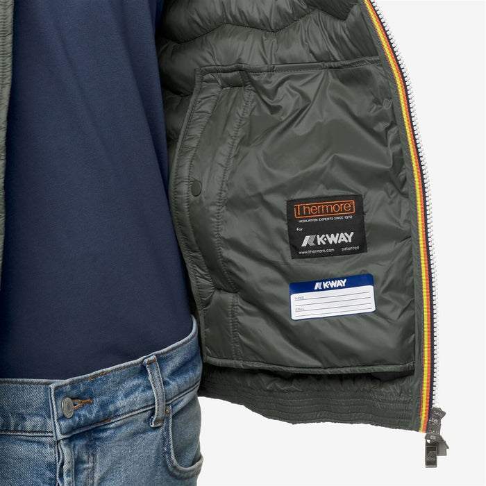 Chaqueta Men Jack Quilted Warm Green Blackish