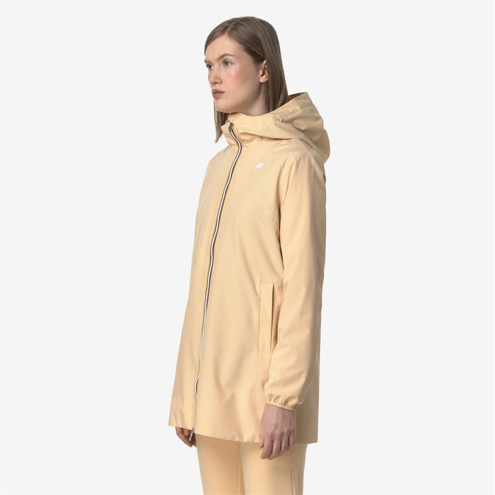Chaqueta Women Impermeable Sophie Stretch Poly Jersey Beige Peachy