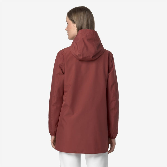 Chaqueta Women Impermeable Sophie Stretch Poly Jersey Red Brownish
