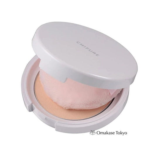 Chifure Pressed Powder Unscented 1 Lucent 10g With Puff