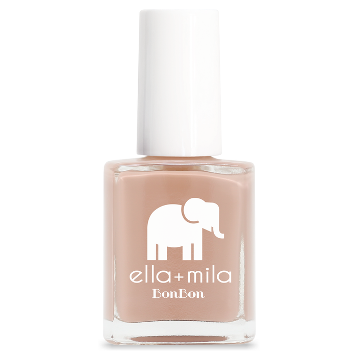 Choco-lot to Love pastel dark tan nail polish bottle – ella+mila BonBon