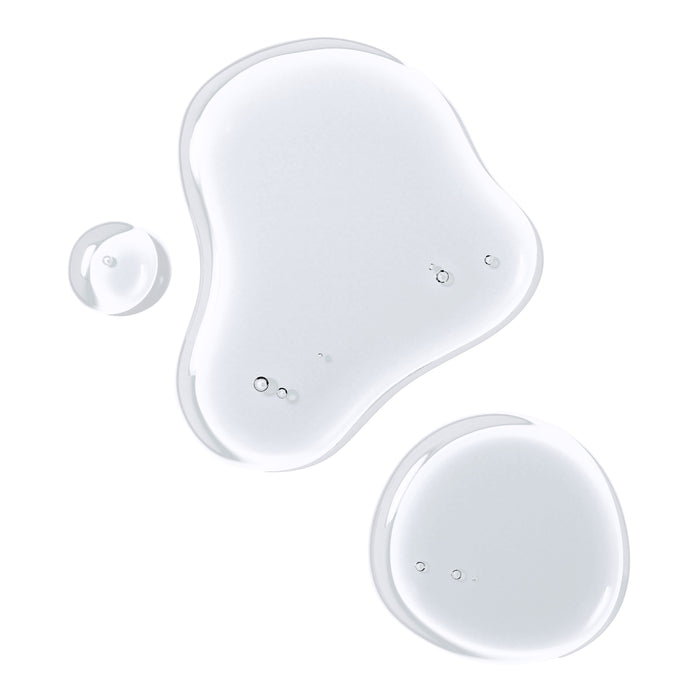 Clear L.A. Girl Cleansing Oil liquid swatch droplets on a white background