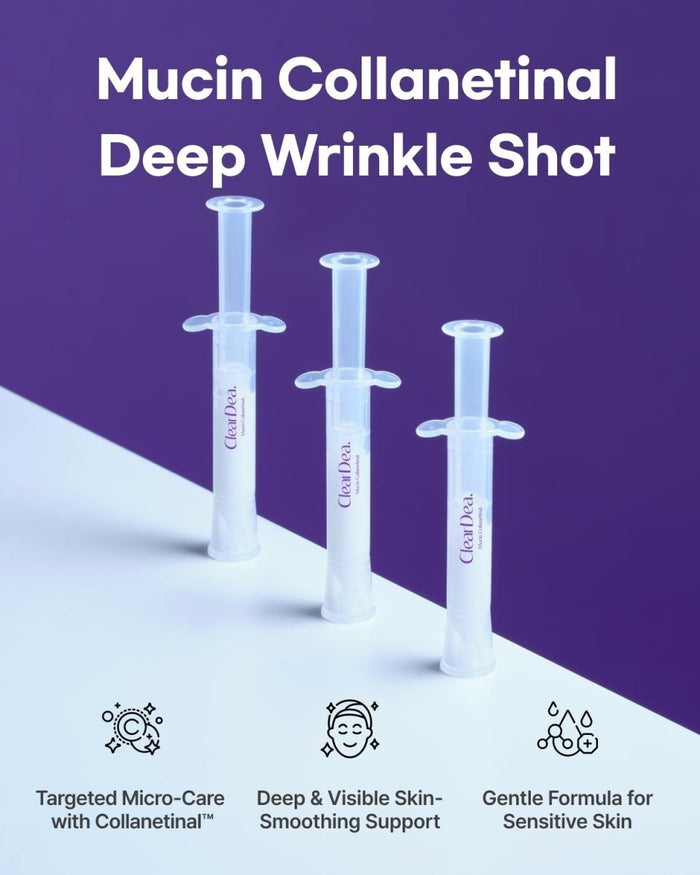 ClearDea Mucin Collanetinal Deep Wrinkle Shot (4ml x 5ea) كليرديا ميوسين كولانيتينال ديب رينكل شوت - Princess Cosmetics Qatar