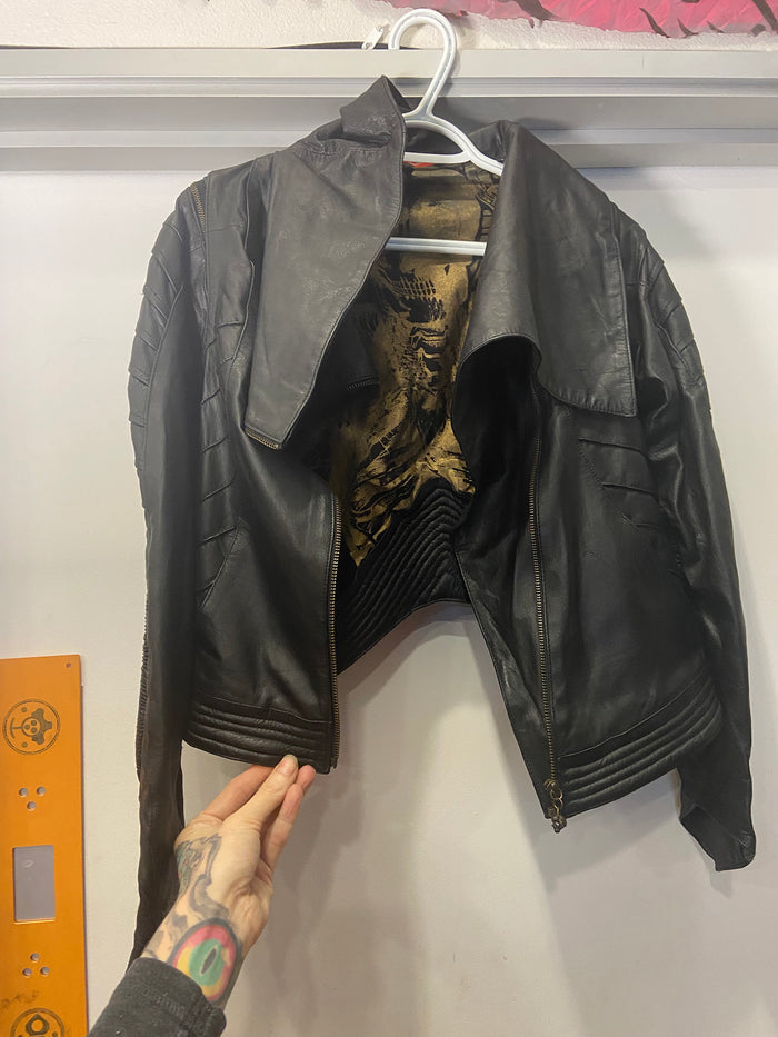 CLOTHING SALE- QUIMERA SPECIES LEATHER JACKET WOMENS MEDIUM