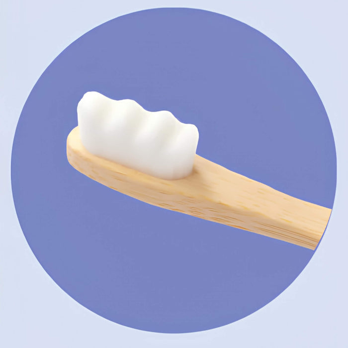 The Future Is Bamboo Cloud Bamboo Toothbrush - Toothbrush Close-Up
