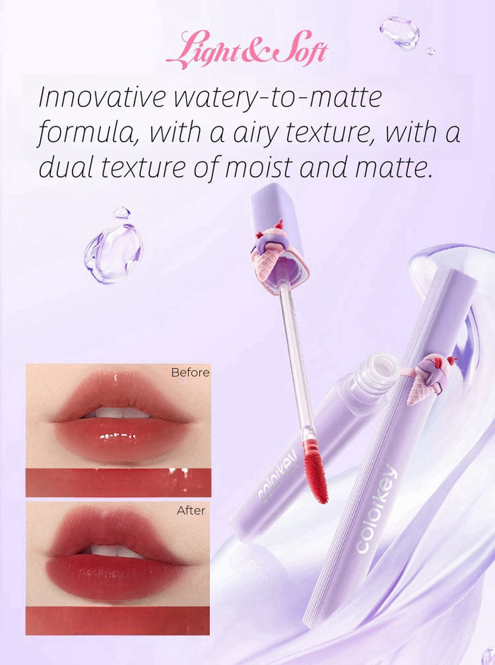 COLORKEY Ice Cream Watery Soft Mist Matte Lip Gloss T4368