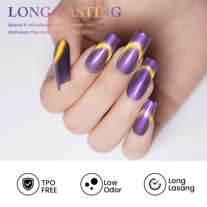 Cosmic Galaxy Magnetic Cat Eye Gel Polish Set - 6 Colors Starry Night Planet Collection 7.5ml - TPO & HEMA Free