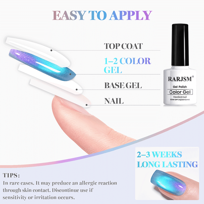 Cosmic Galaxy Magnetic Cat Eye Gel Polish Set - 6 Colors Starry Night Planet Collection 7.5ml - TPO & HEMA Free