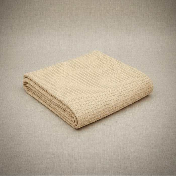 Honeycomb Weave / Beige / Full 80"X90" 4.00 lb 2 PK