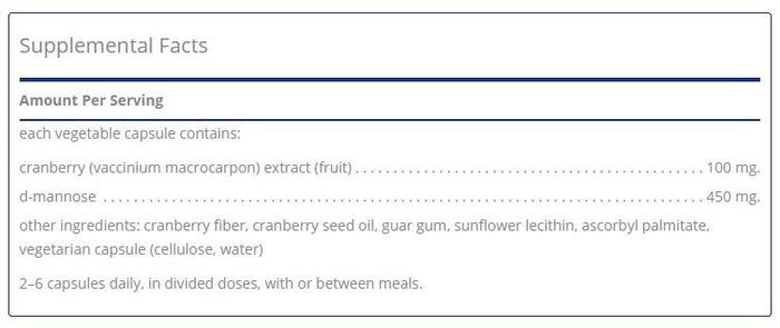 Cranberry/D-Mannose 180 capsules by Pure Encapsulations