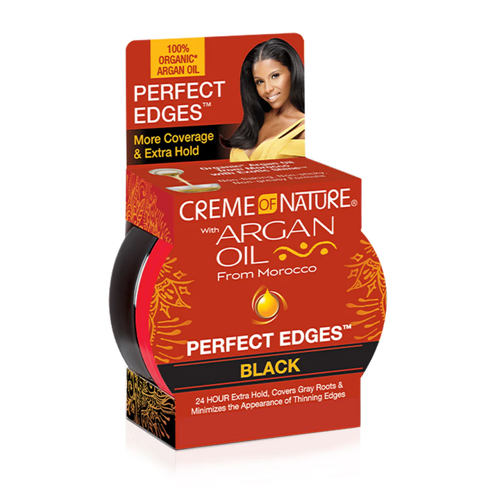 CREME OF NATURE Argan Oil Perfect Edges [Black] 2.25oz