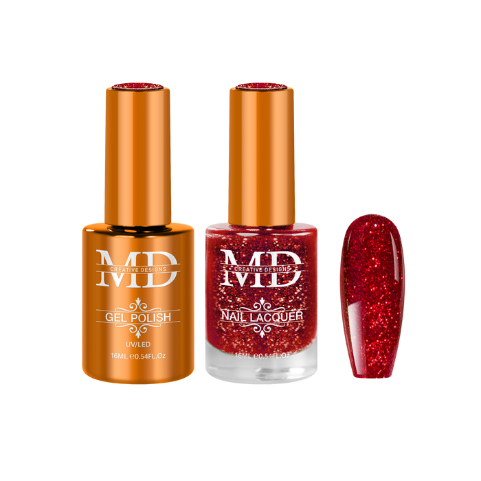 CRYSTAL RED - K119 - Gel + Lacquer Duo