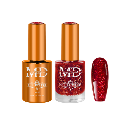 CRYSTAL RED - K119 - Gel + Lacquer Duo