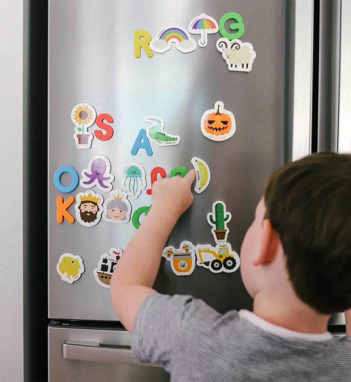 Curious Columbus Objects & Letters Magnetic Set
