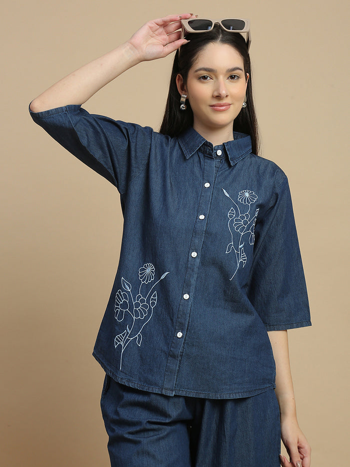 Denim co ord set for women comfy travel outfits