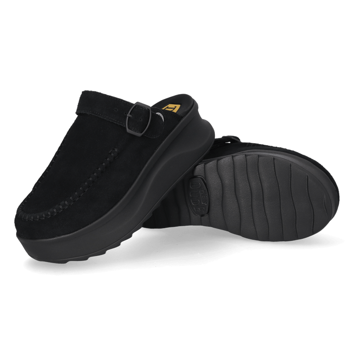 Delray Clog Suede Dames Instappers Black