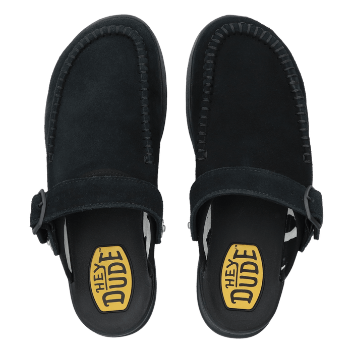 Delray Clog Suede Dames Instappers Black