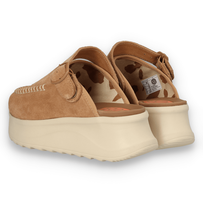 Delray Clog Suede Dames Instappers Tan